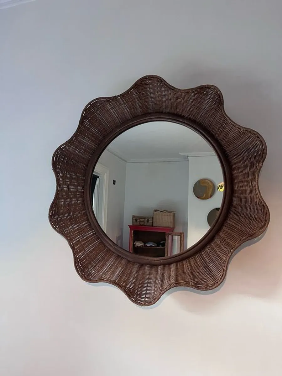 Rattan Wall Mirror - Image 1