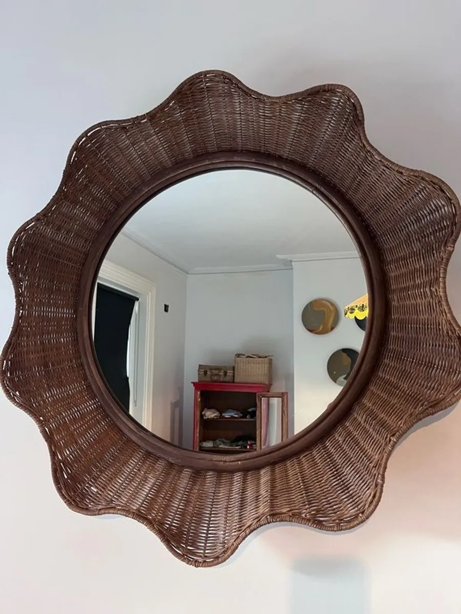 Rattan Wall Mirror - Image 2
