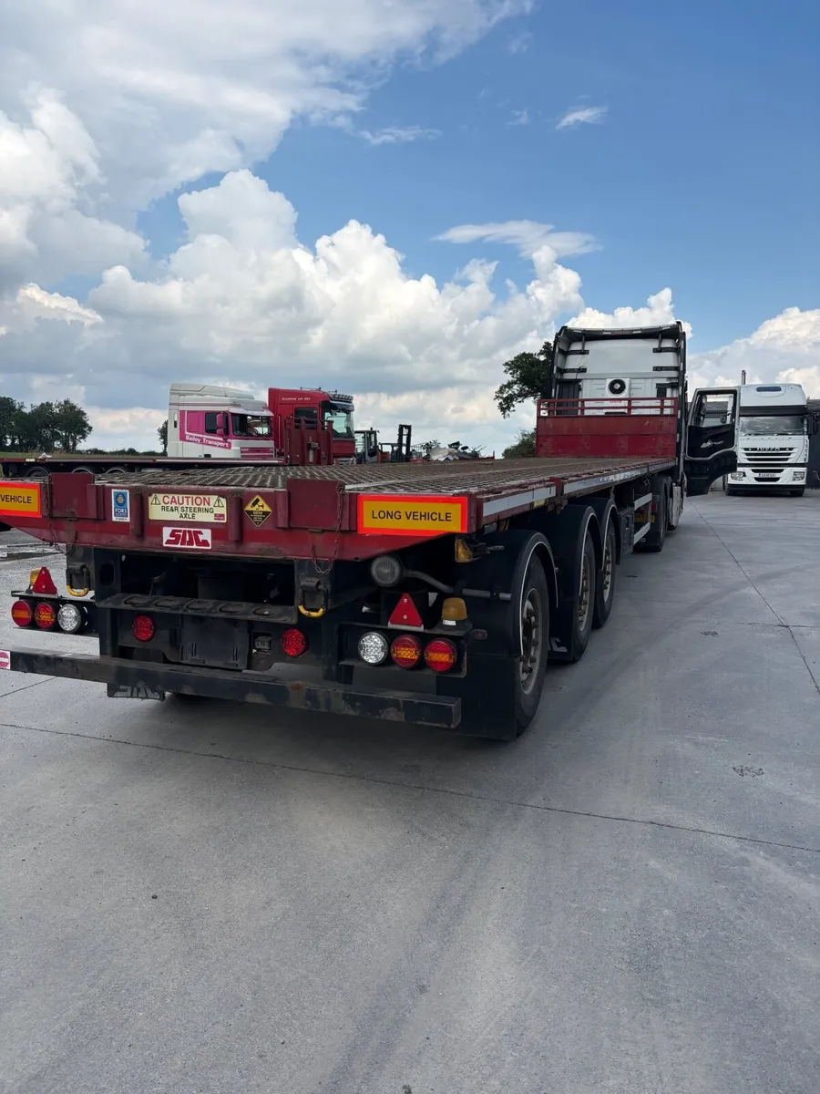 Sdc 42 ft steering axle flat trailer - Image 4