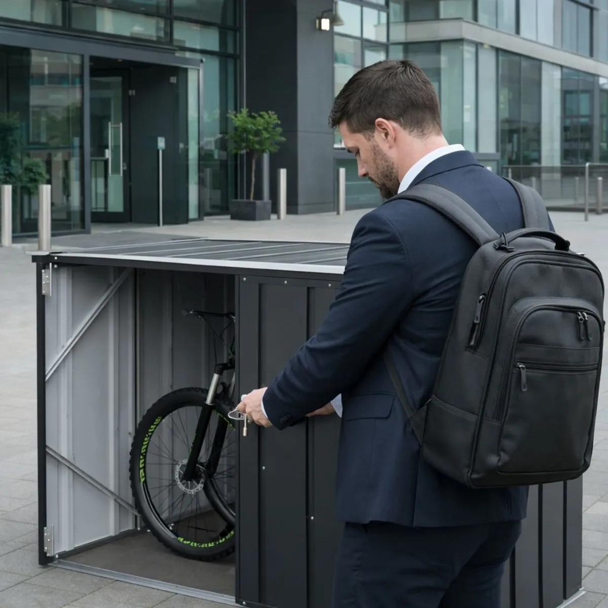 2🚲 6×3 Steel Bicycle Store – Secure Storage - Image 4