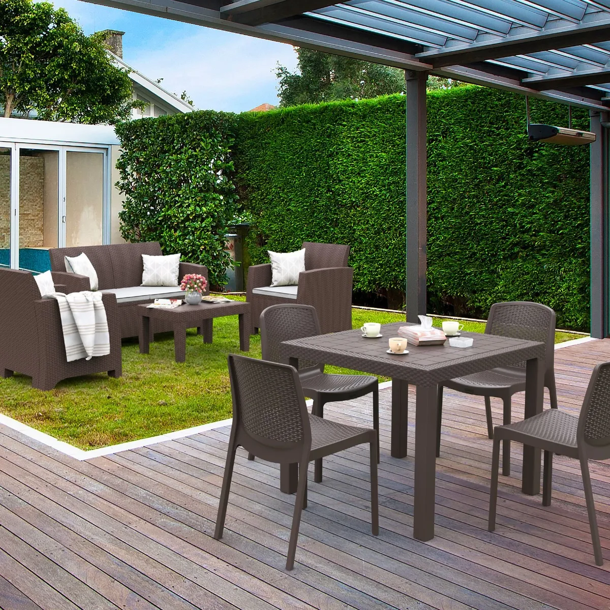 SALE Today  Garden Table & 4 Armchairs - Image 4