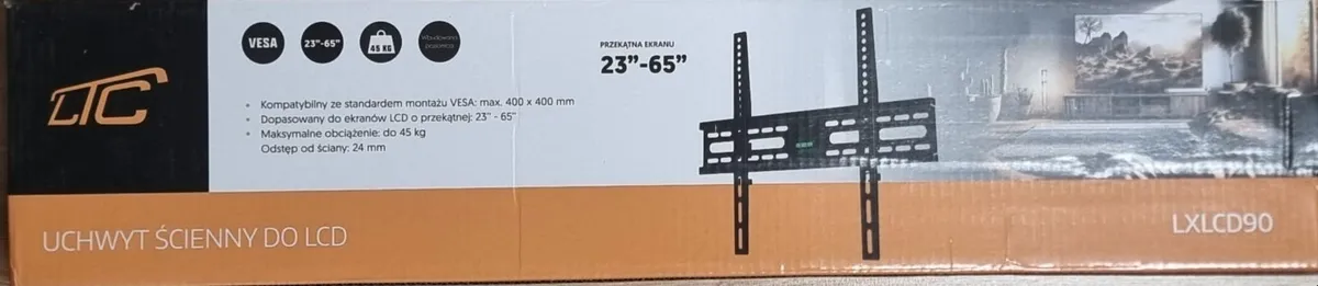 Tv Wall Mount Bracket Flat Slim 23" - 65" - Image 1