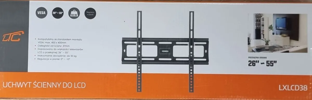 TV Wall Mount Bracket Flat Tilt 26" - 55" - Image 1