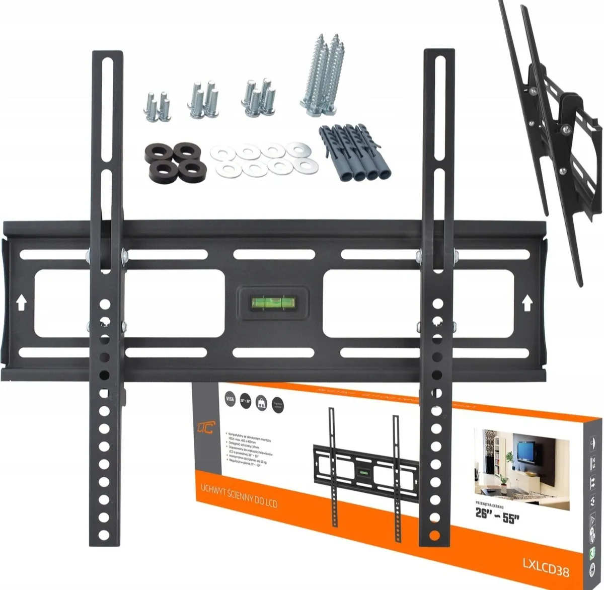 TV Wall Mount Bracket Flat Tilt 26" - 55" - Image 3