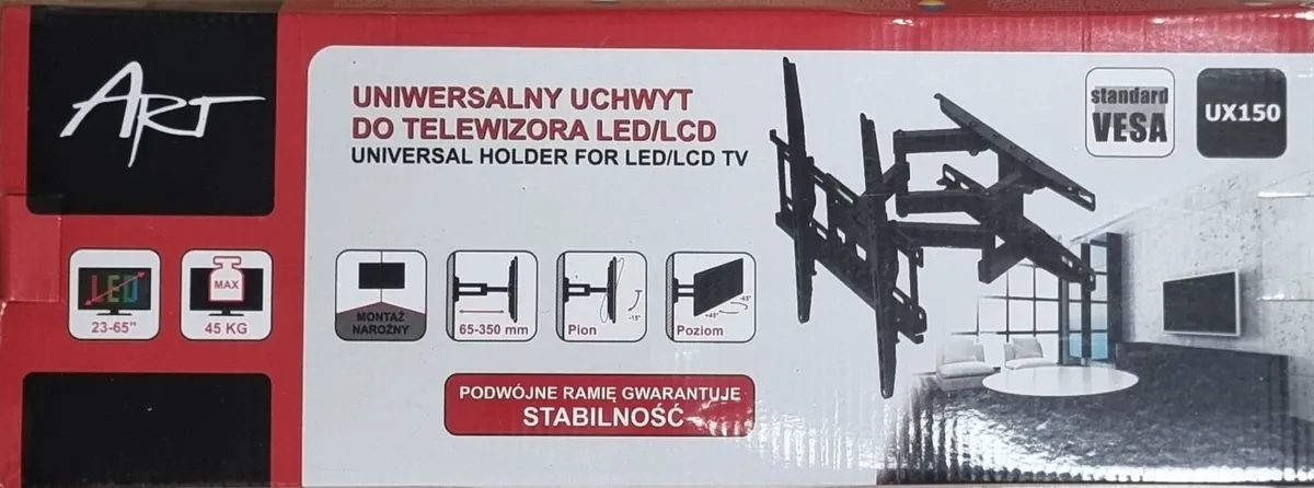 Tv Wall Mount Bracket Tilt and Swivel 23-65" - Image 1