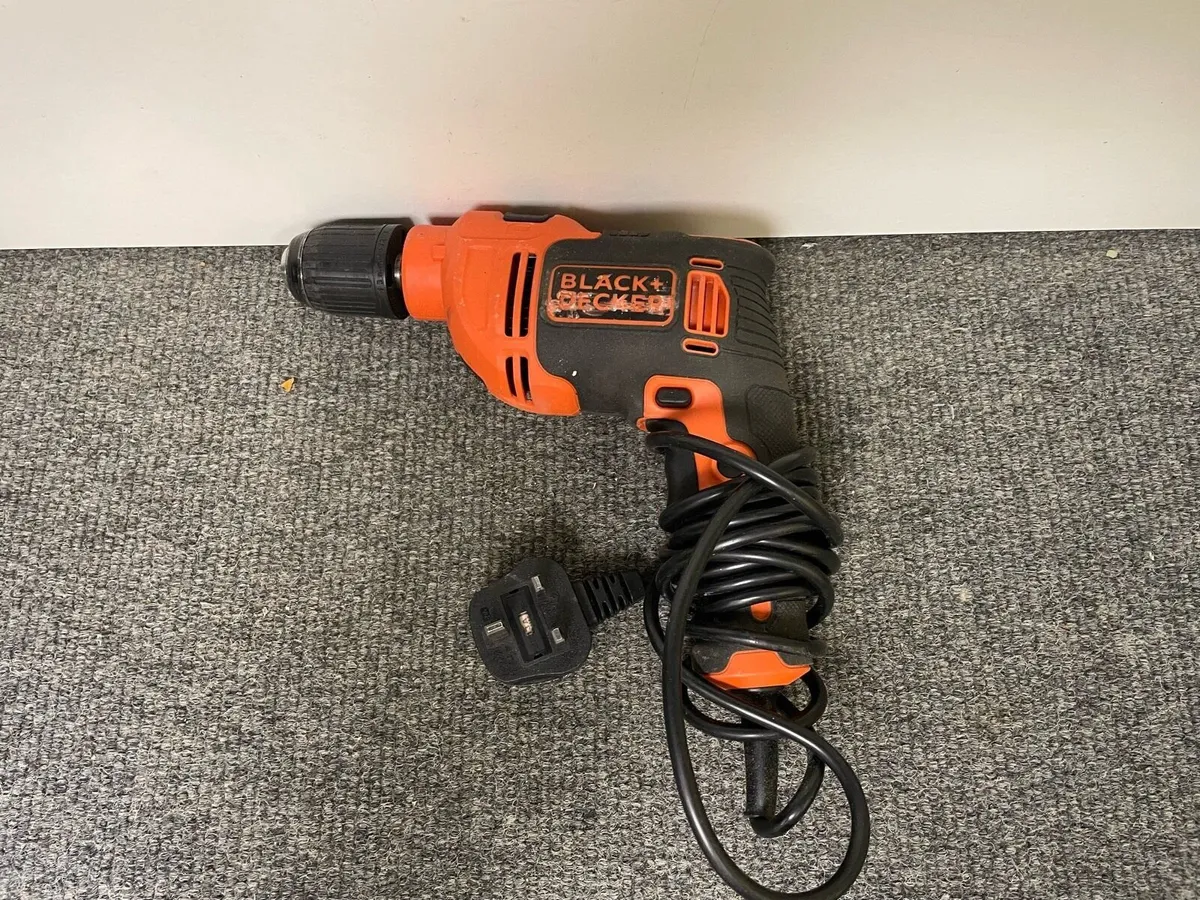 Black + Dekker Corded Gear Hammer Drill BEH710K - Image 1