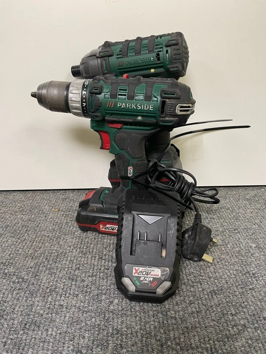 Parkside Cordless Twin Drill & Screwdriver Set - Image 1