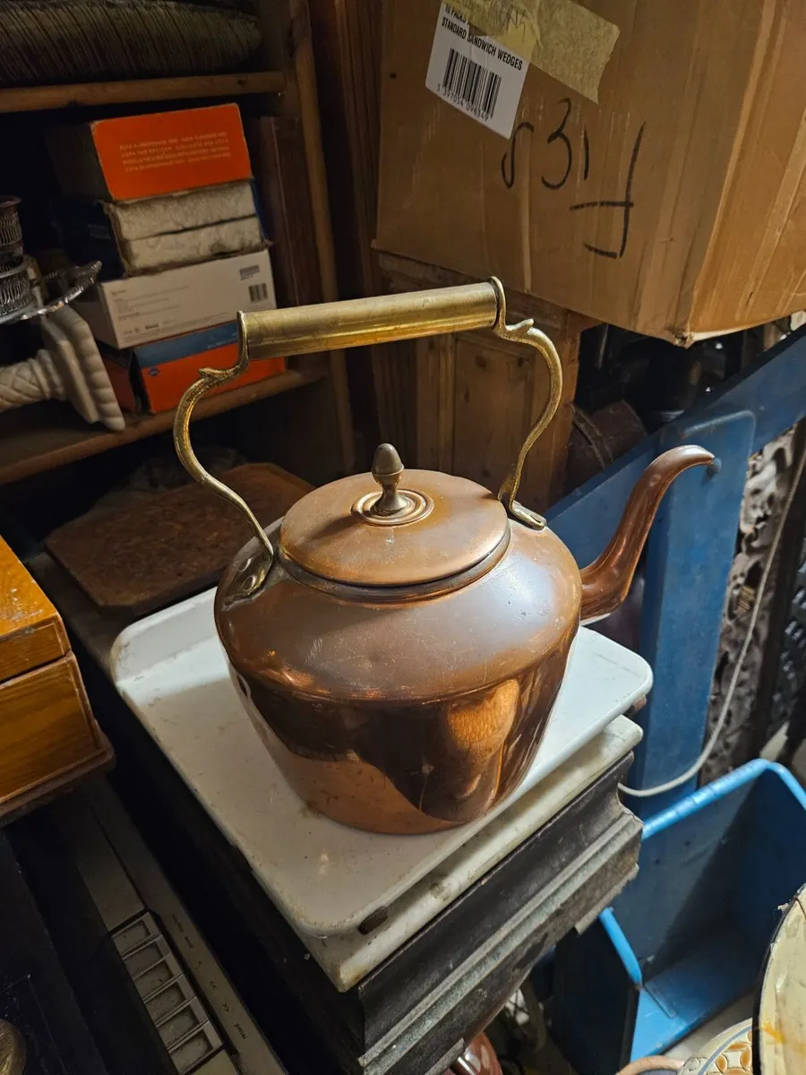 Vintage Copper Kettle - Image 2