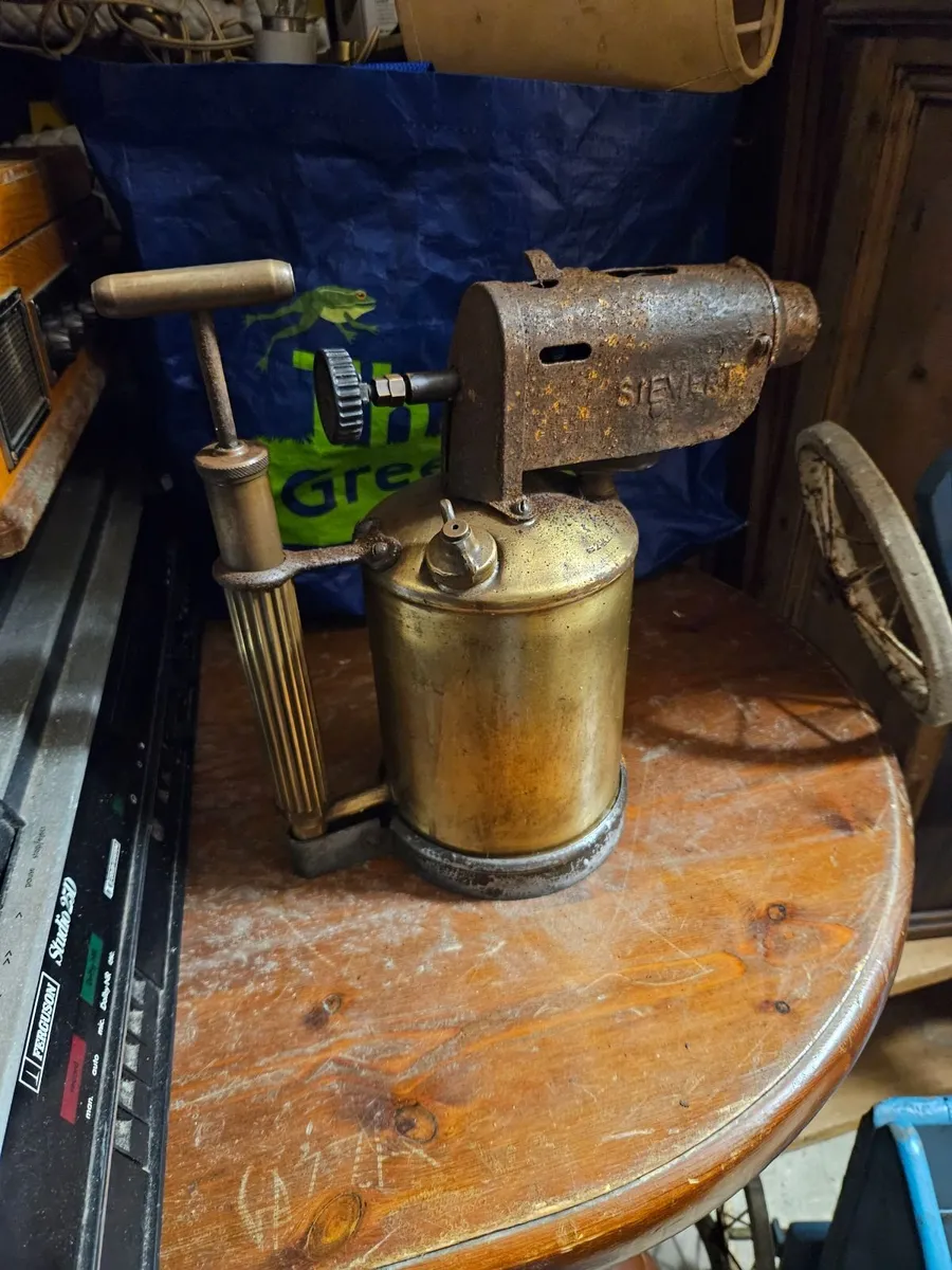 Vintage Brass Blow Torch - Image 2