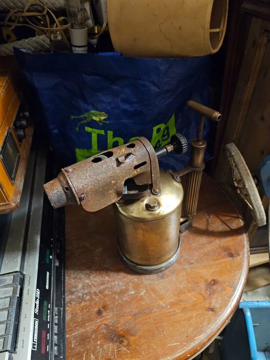 Vintage Brass Blow Torch - Image 3