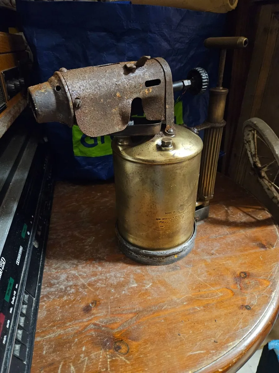 Vintage Brass Blow Torch - Image 4