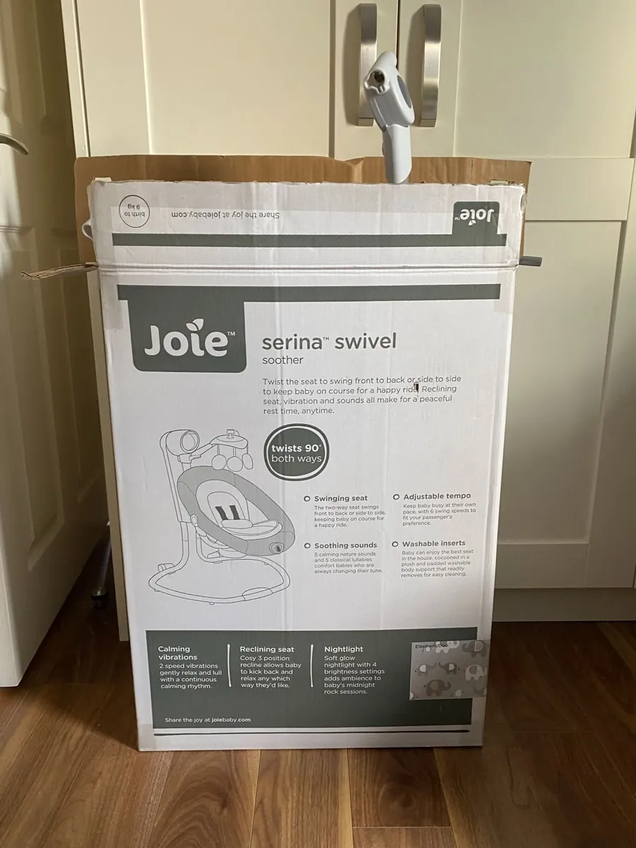 Joie Serina Swivel Baby Swing Elephant Duo