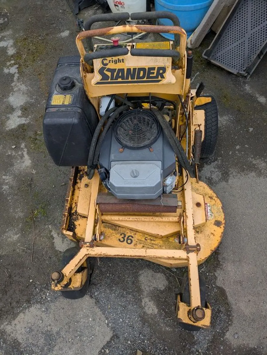 36 Inch Wright Stand On Petrol Mower - Image 1