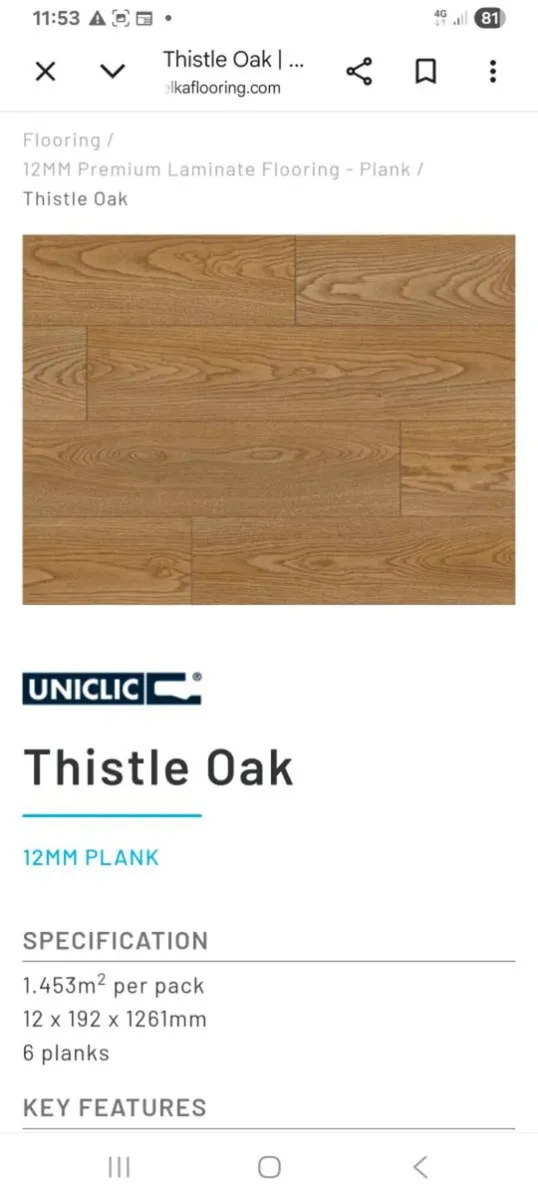 Elka 12mm liamanate Wooden flooring - Image 3