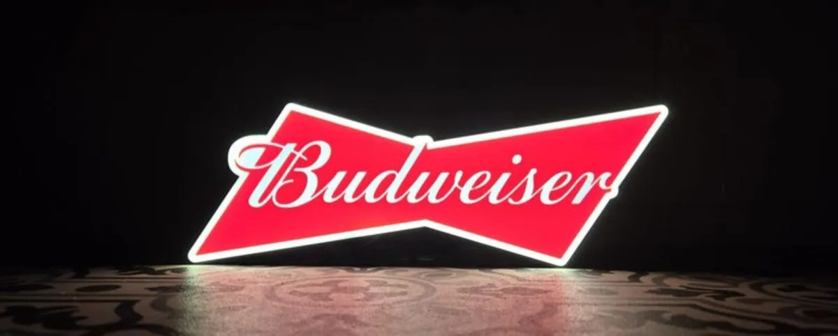 Budweiser illuminated Led Sign Bar Pub Party - Image 1
