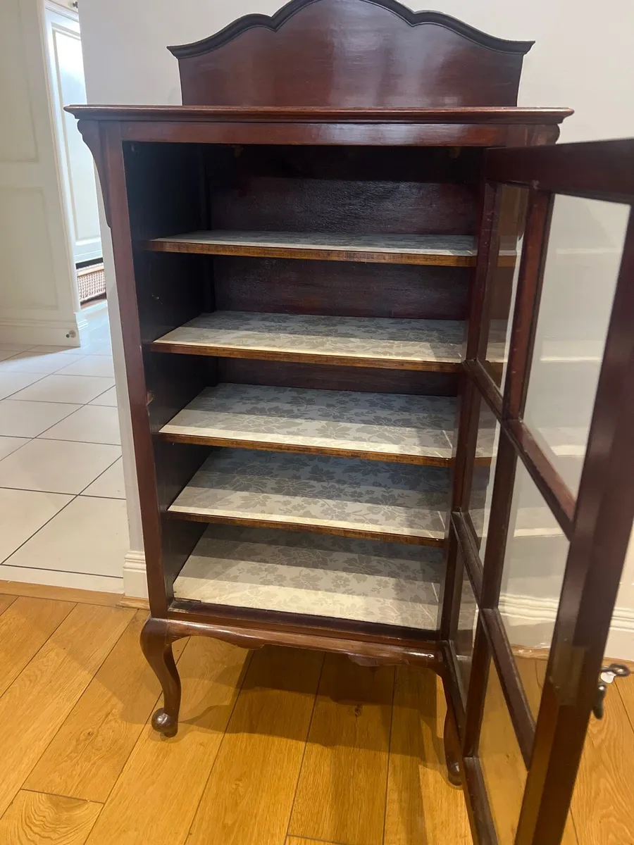 Antique Mahogany Glazed Display Cabinet - Image 2