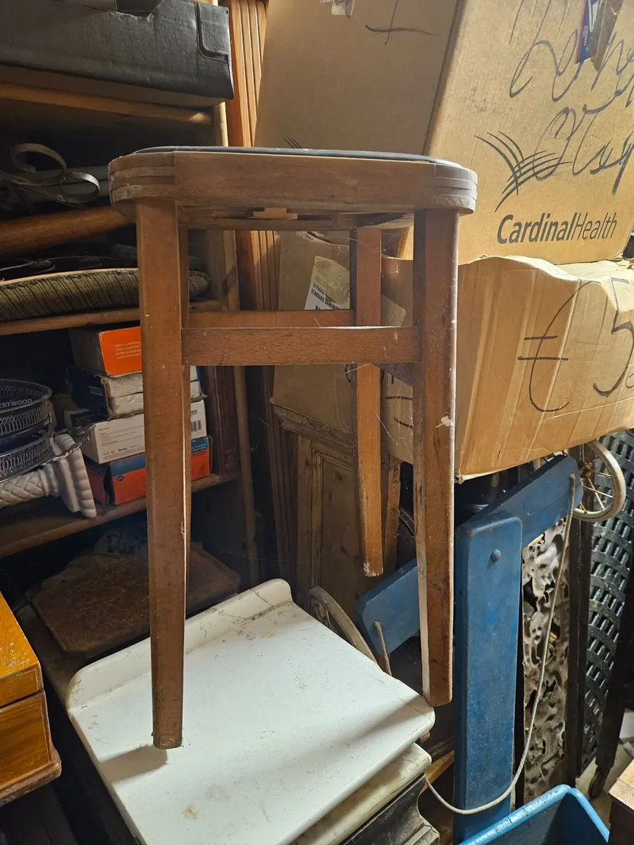 Vintage Retro 1970's Stool - Image 3