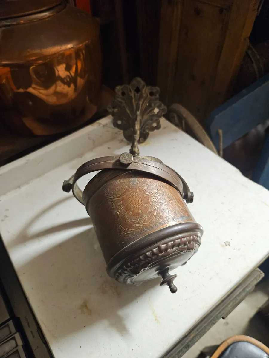 Vintage Copper Brass Pot - Image 3