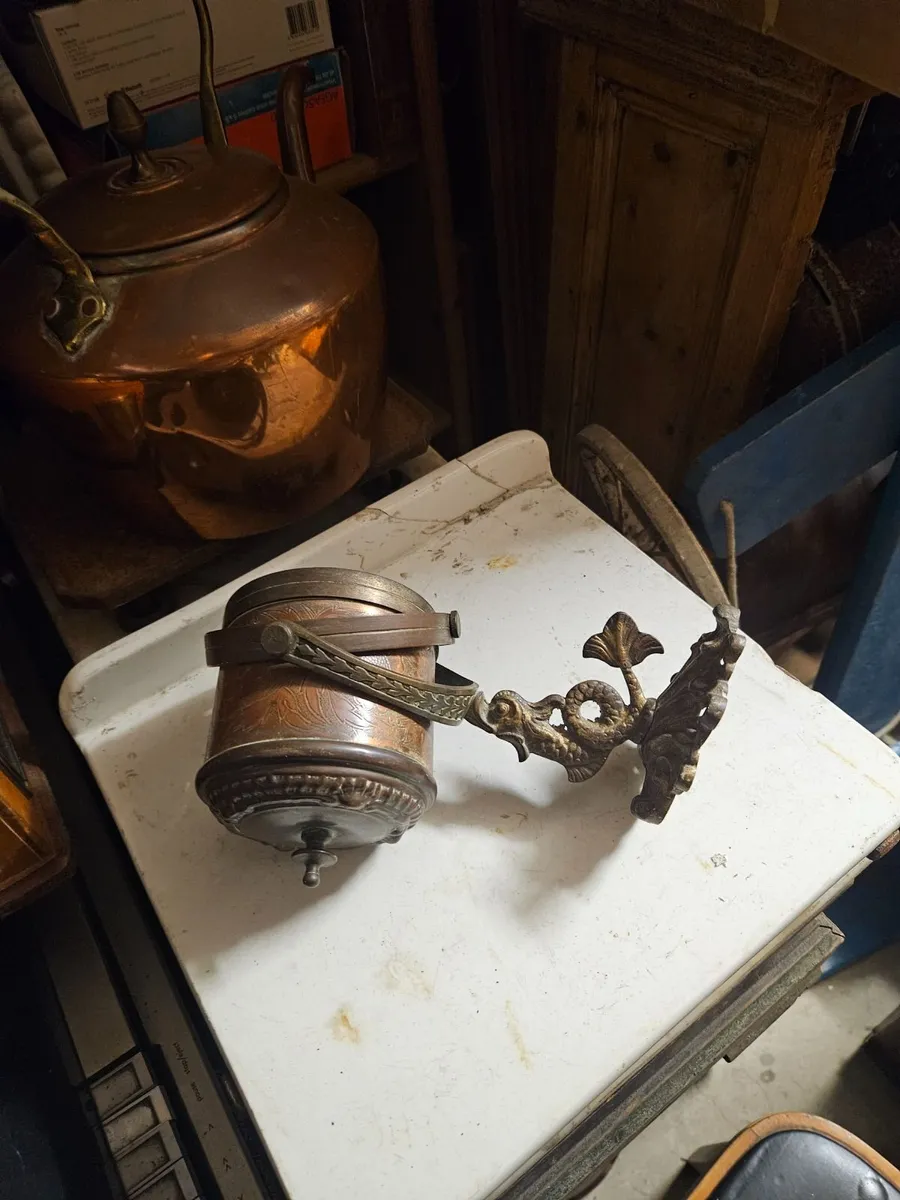 Vintage Copper Brass Pot - Image 1