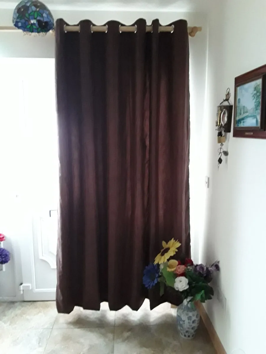 Brand new chocolate brown heavy blackout drapes