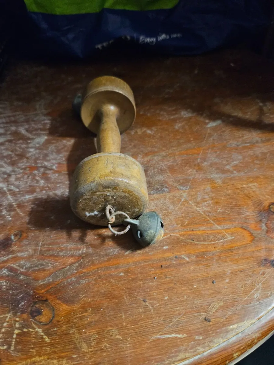 Vintage Antique Childs Wooden Rattle - Image 4
