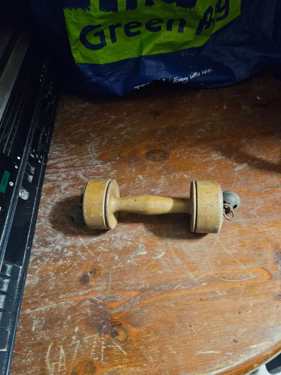 Vintage Antique Childs Wooden Rattle - Image 2