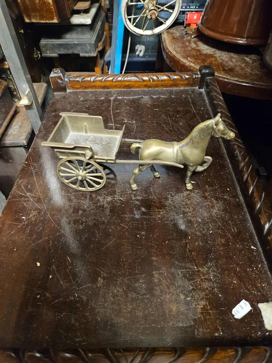 Vintage Brass Pony and Trap - Image 3