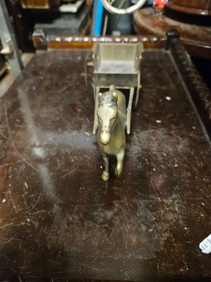 Vintage Brass Pony and Trap - Image 4