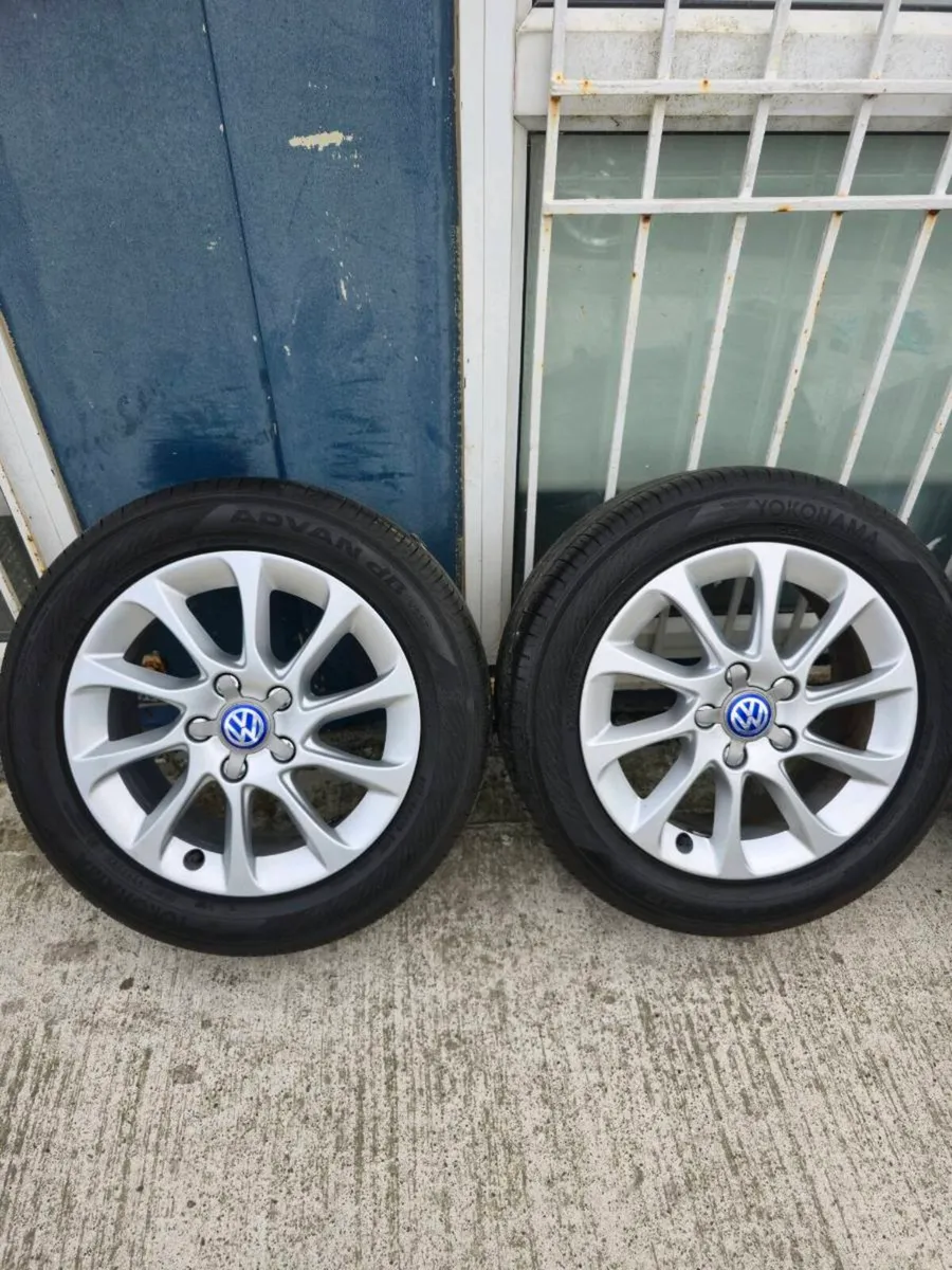 16" 5x112 Alloys Good Tyres , VW Golf, Caddy, etc - Image 3