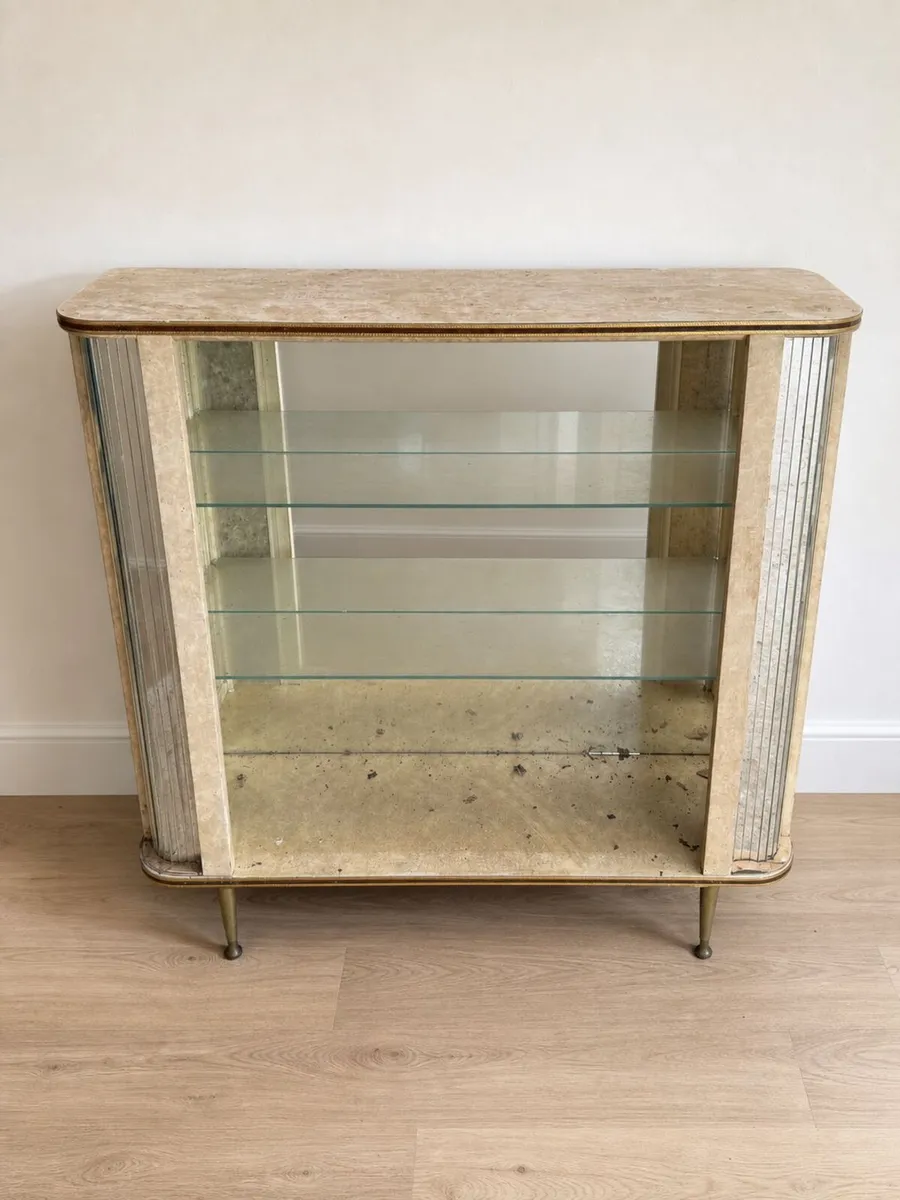 Vintage Mirrored Display Cabinet