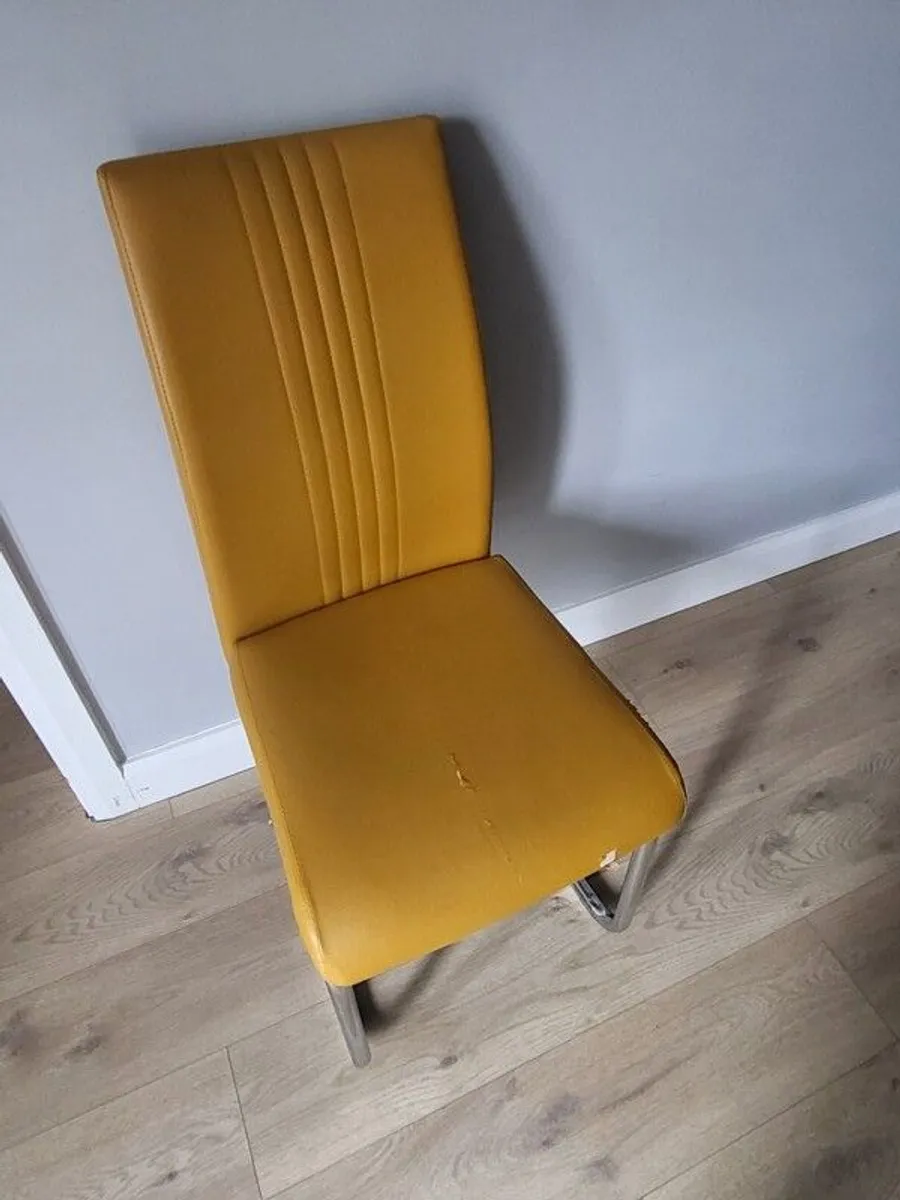 Leather Kitchen Chairs - Image 3