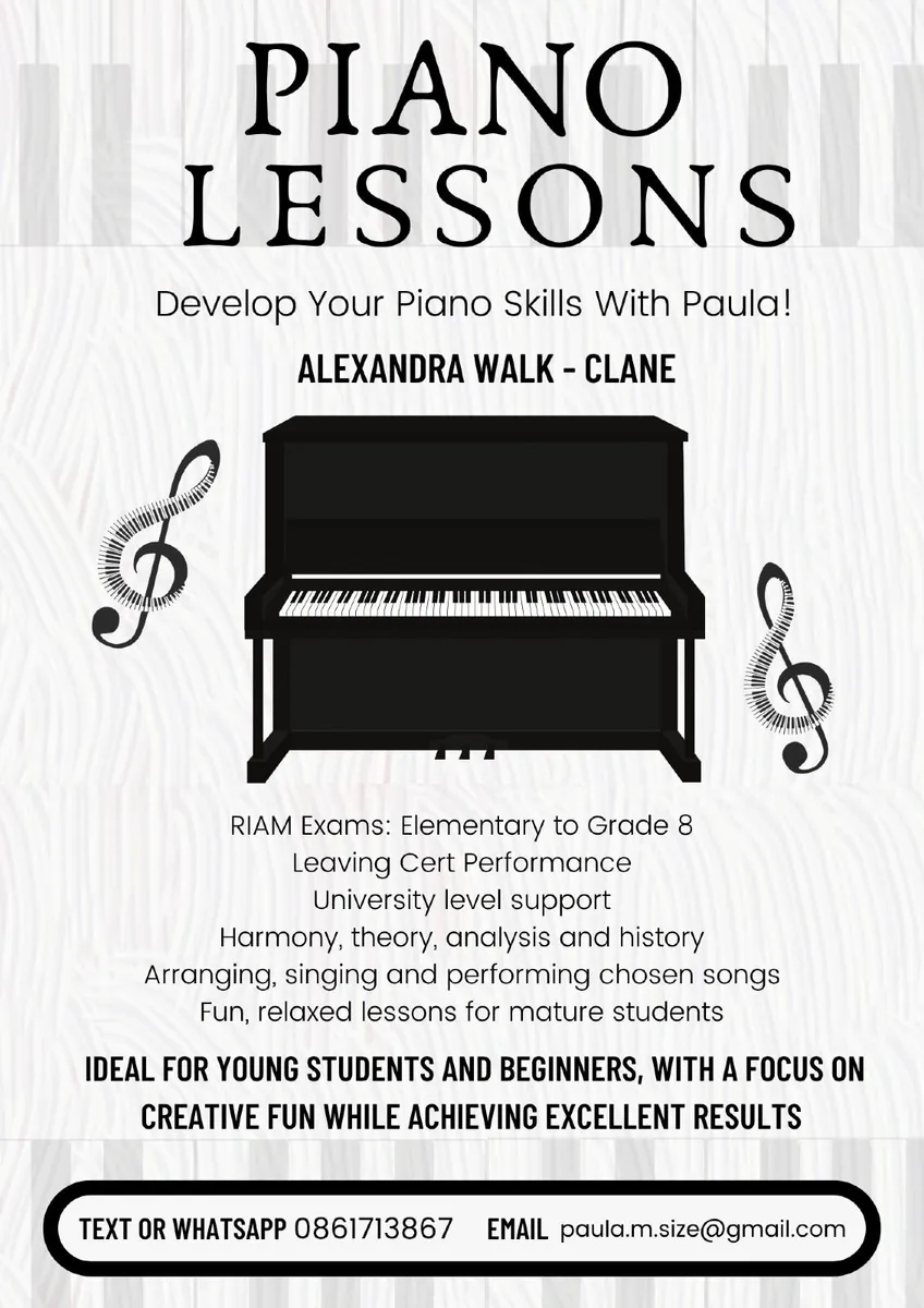 Piano Lessons - Kildare