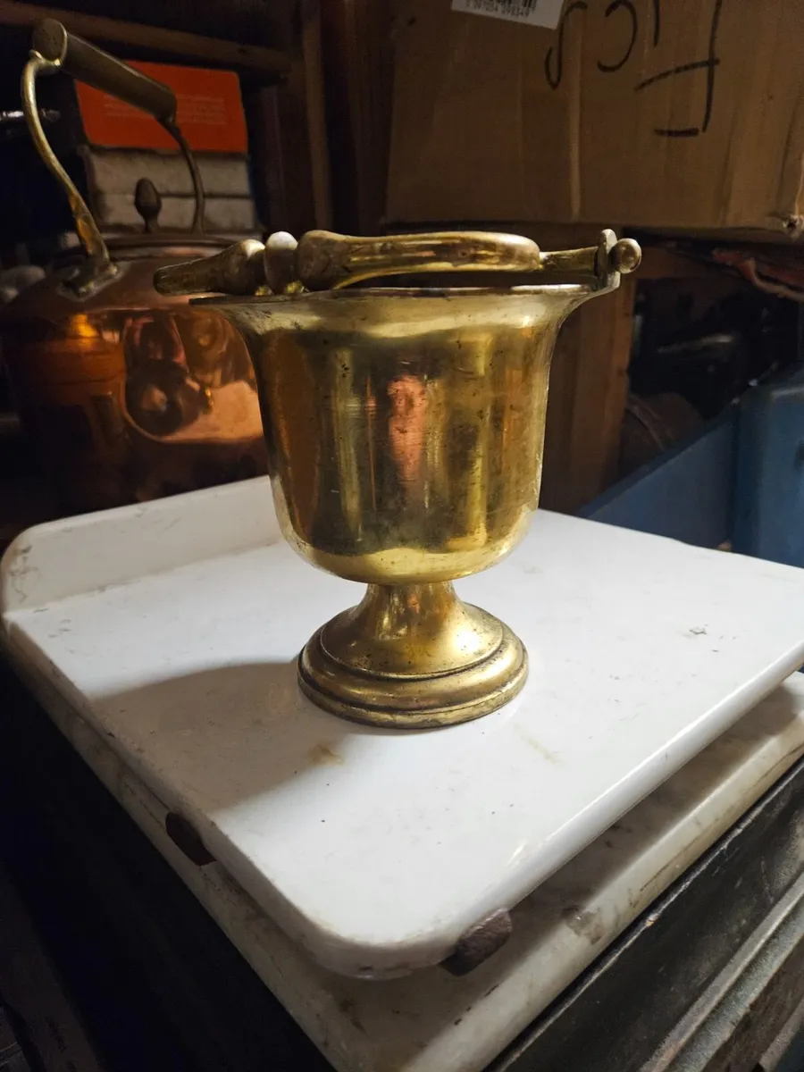 Vintage Brass Mortor - Image 2