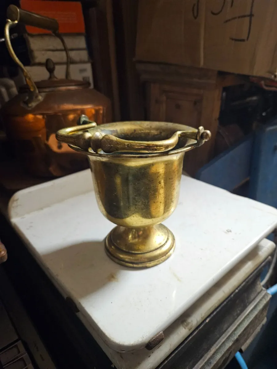 Vintage Brass Mortor - Image 4