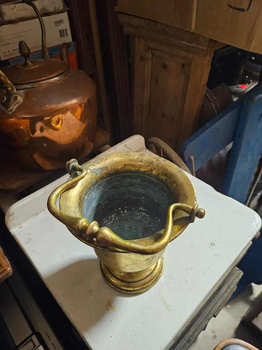 Vintage Brass Mortor - Image 1