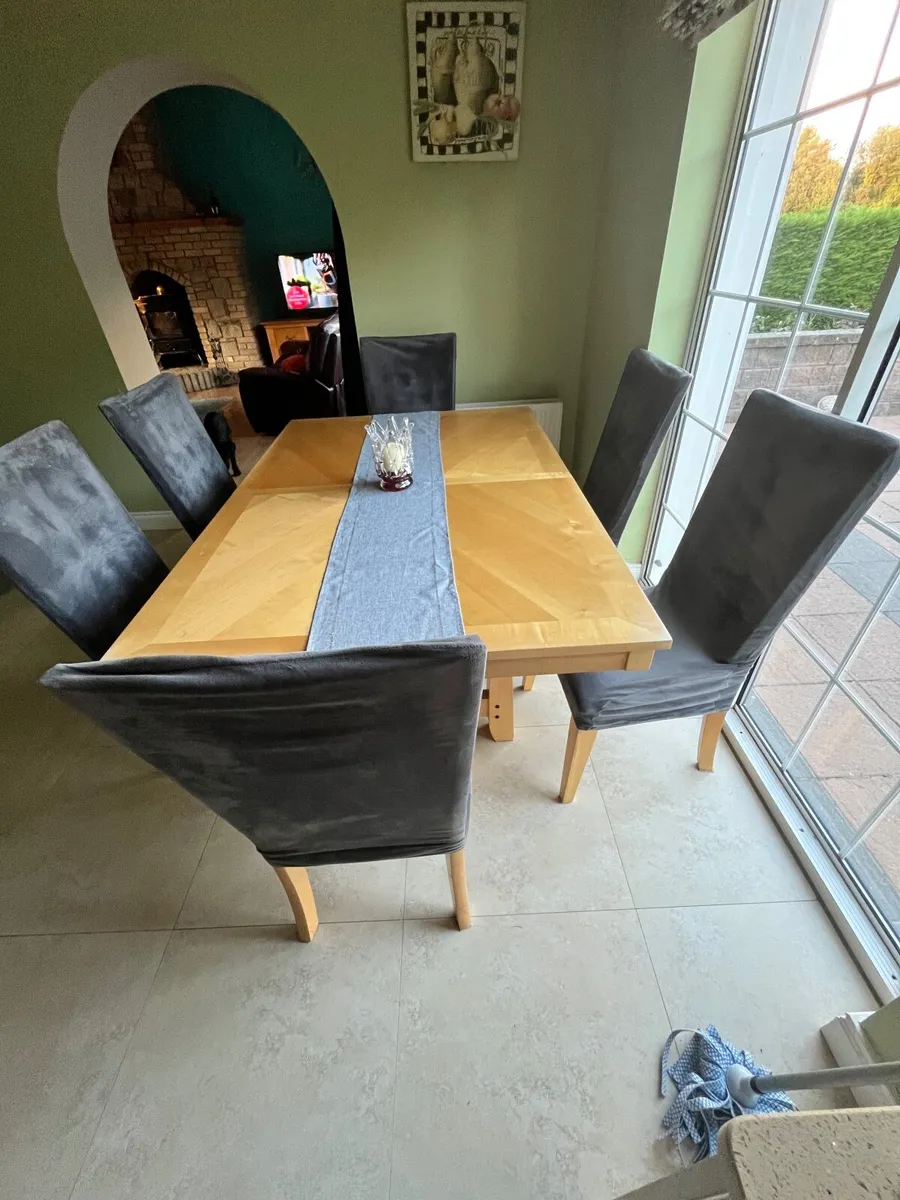 Dining Room Table & Matching Dresser - Image 1