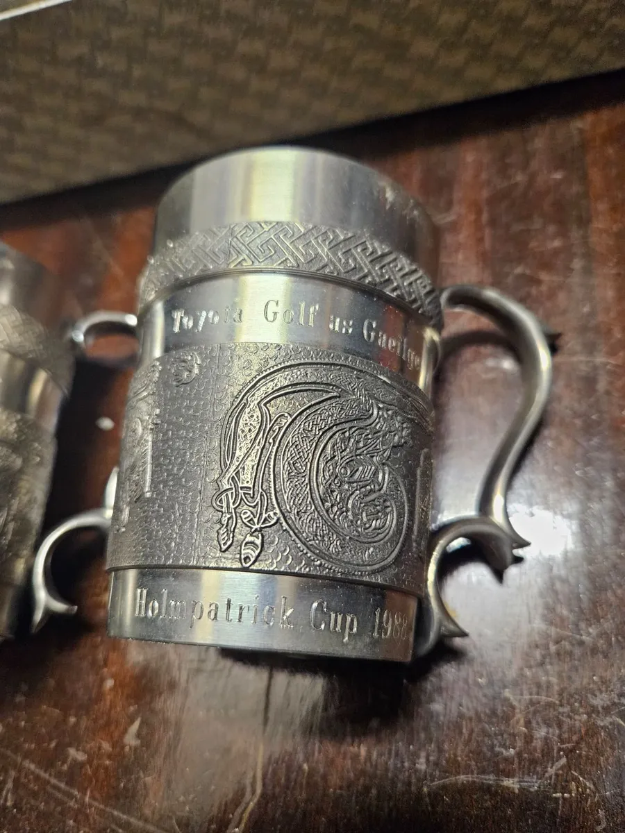 Vintage Toyota Pewter Golf Goblets - Image 2
