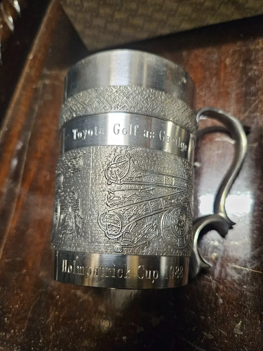 Vintage Toyota Pewter Golf Goblets - Image 3