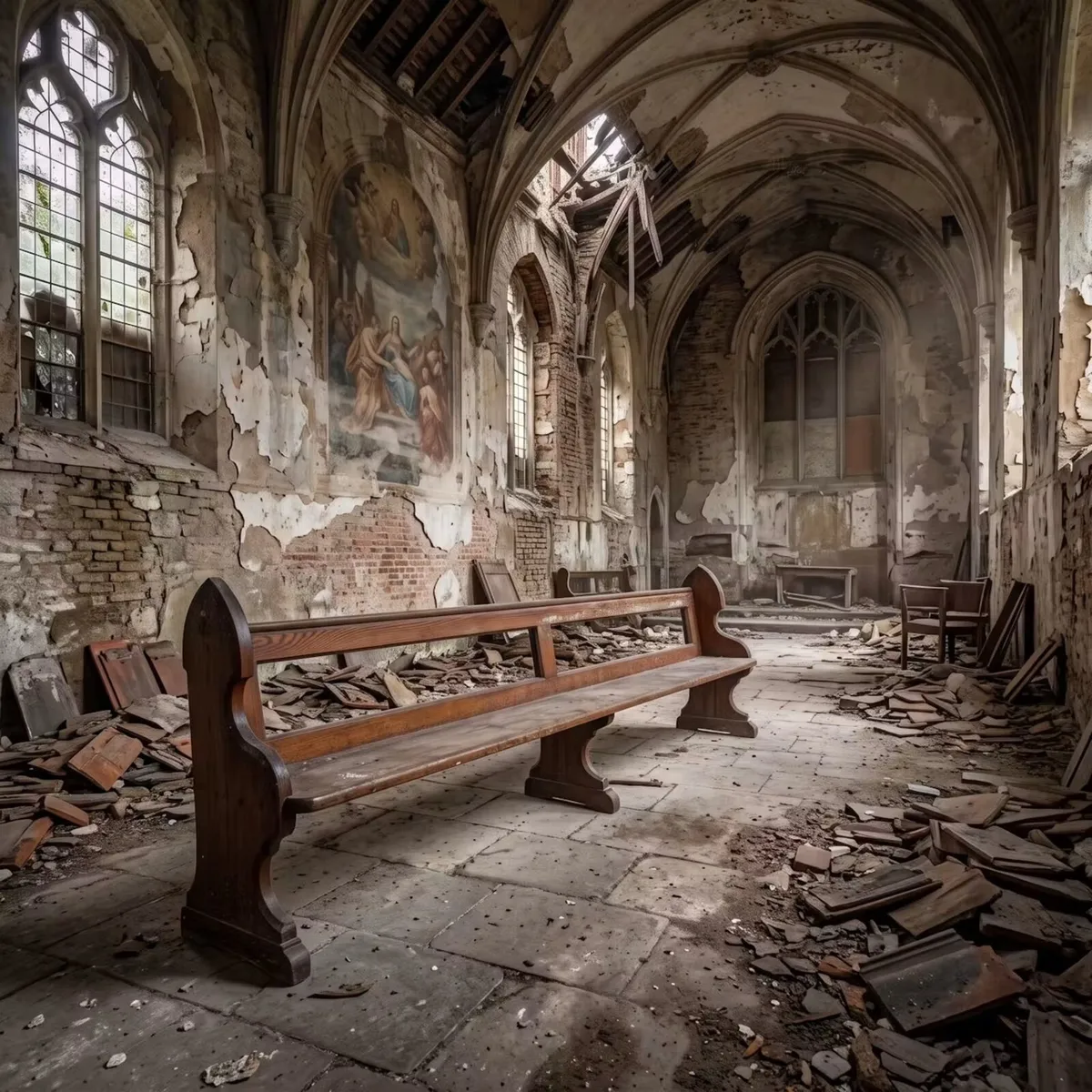 Good long pew structurally good