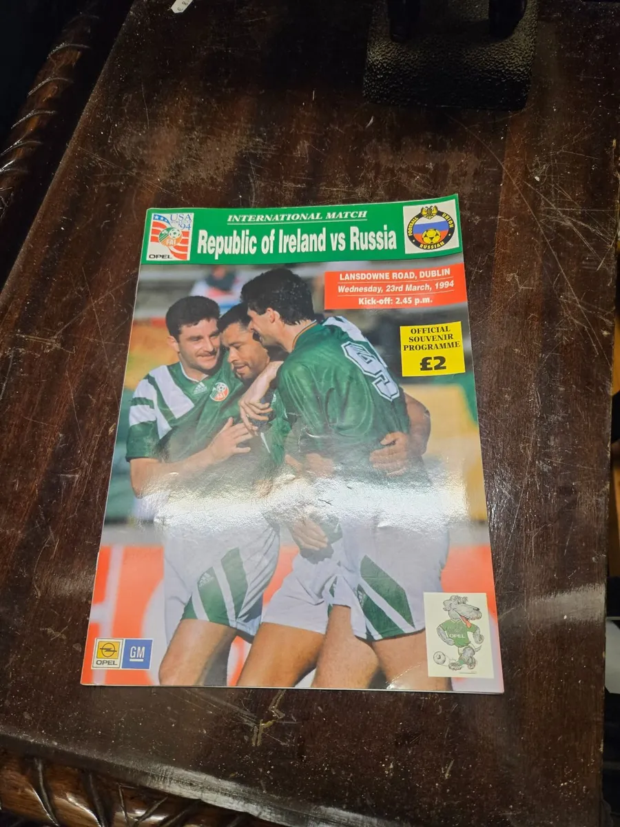 Vintage Republic of Ireland Football Programme