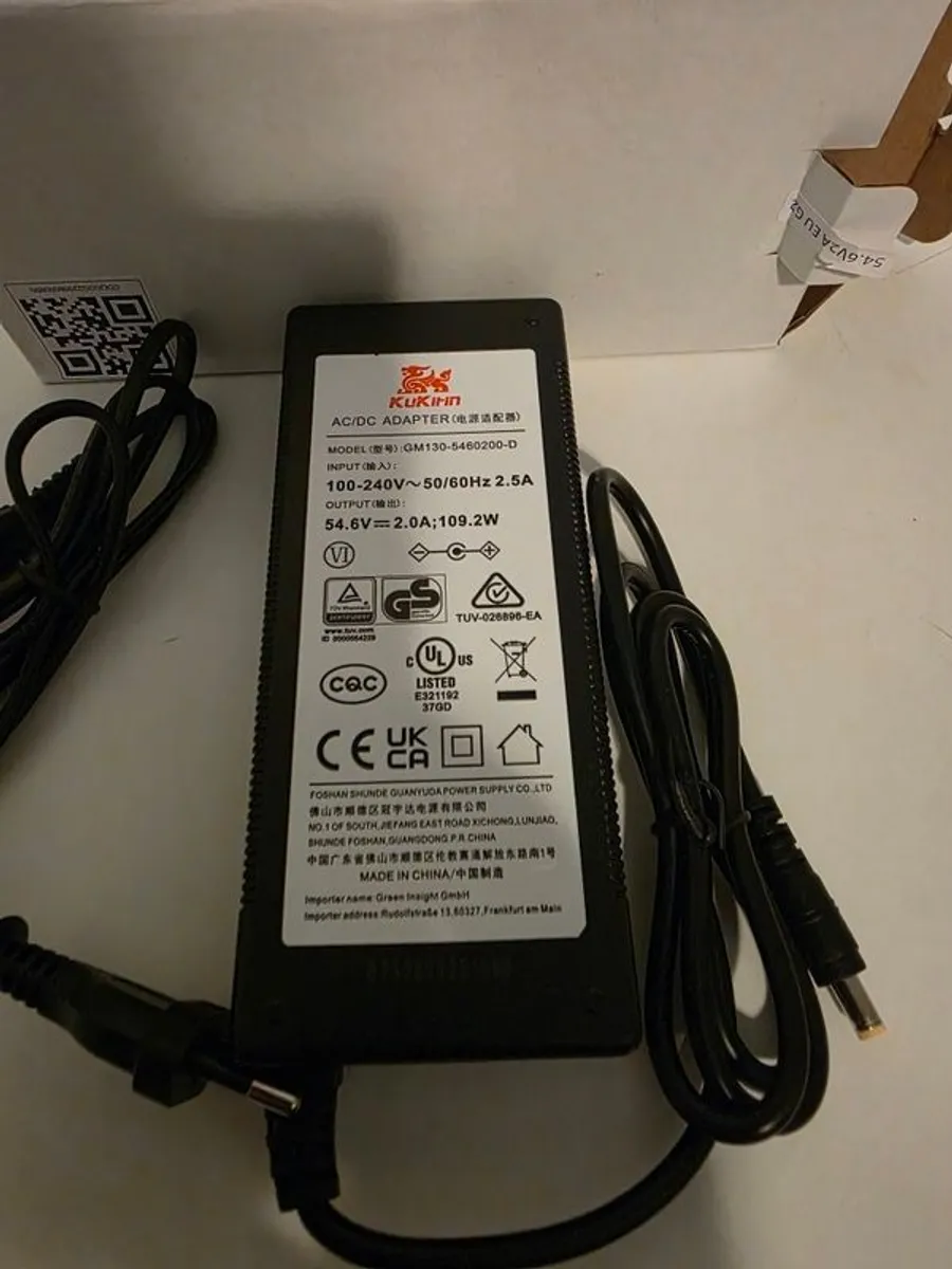 KuKirin G2 Charger  Brand New in Box  Brand new replacement charger for KuKirin G2 electric scooter. - Image 1