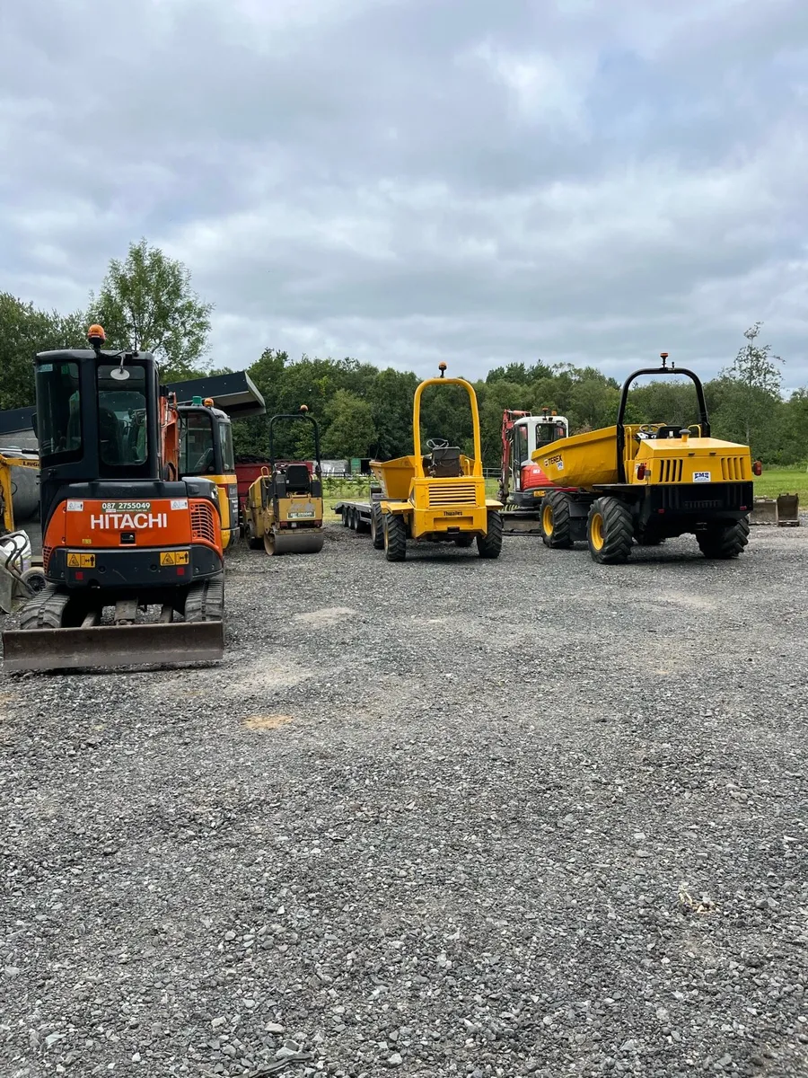 Self drive hire plant hire diggers / dumpers - Image 1
