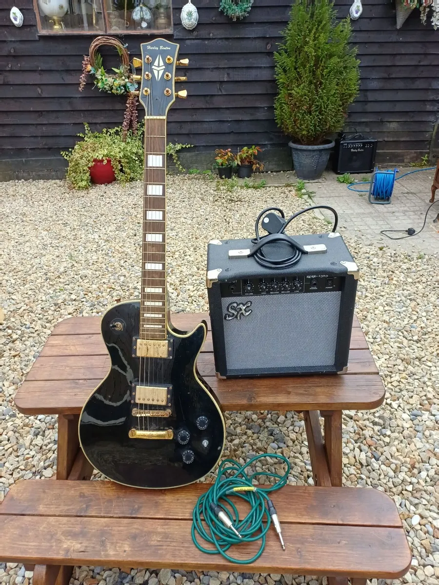 Vintage Harley Benton Guitar & Amplifier - Image 1