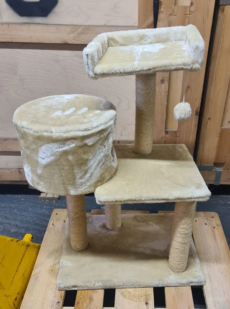 Cat Tree / Scratching Post with Condo and Bed - Image 3