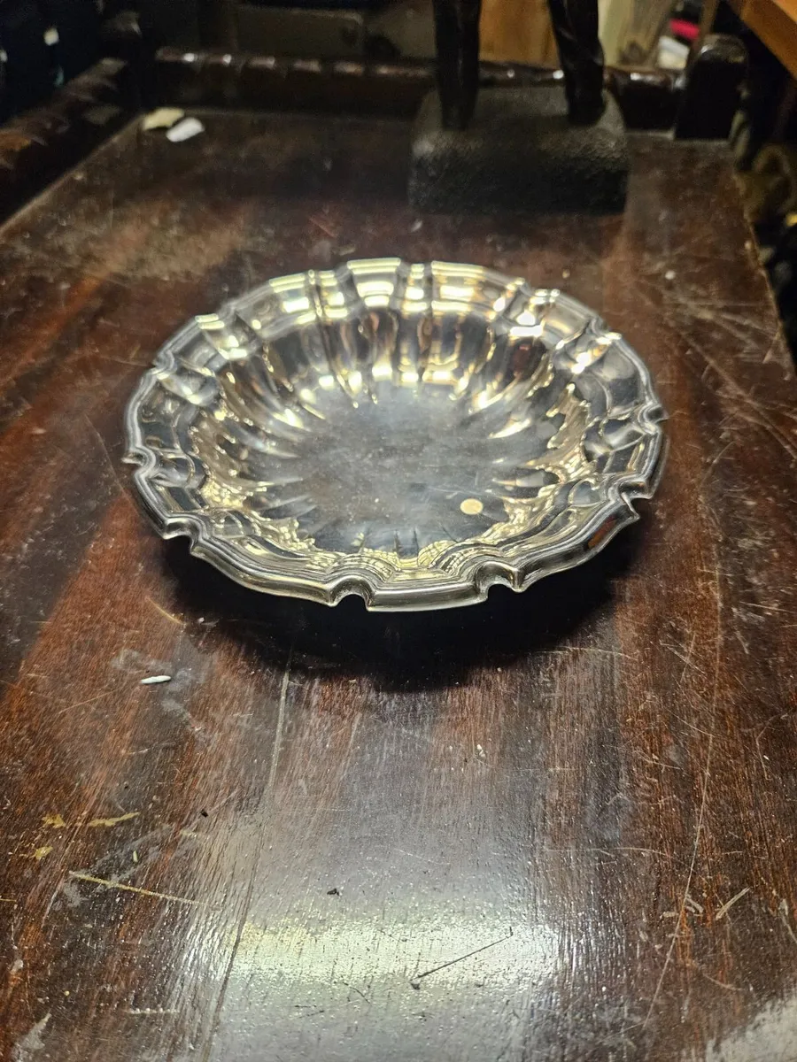 Vintage Silver Plated Dish - Image 1