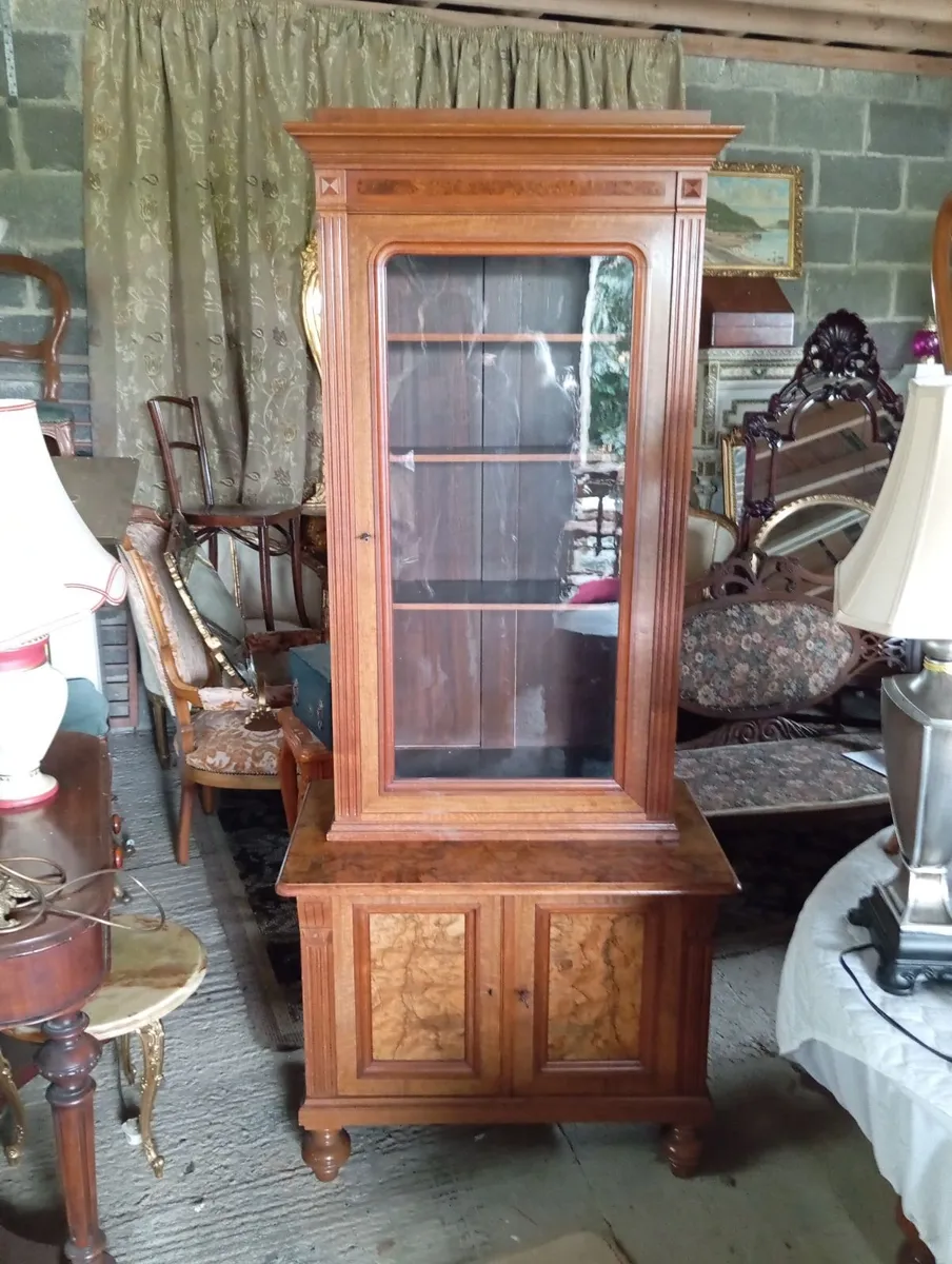 Antique walnut cabinet - Image 1