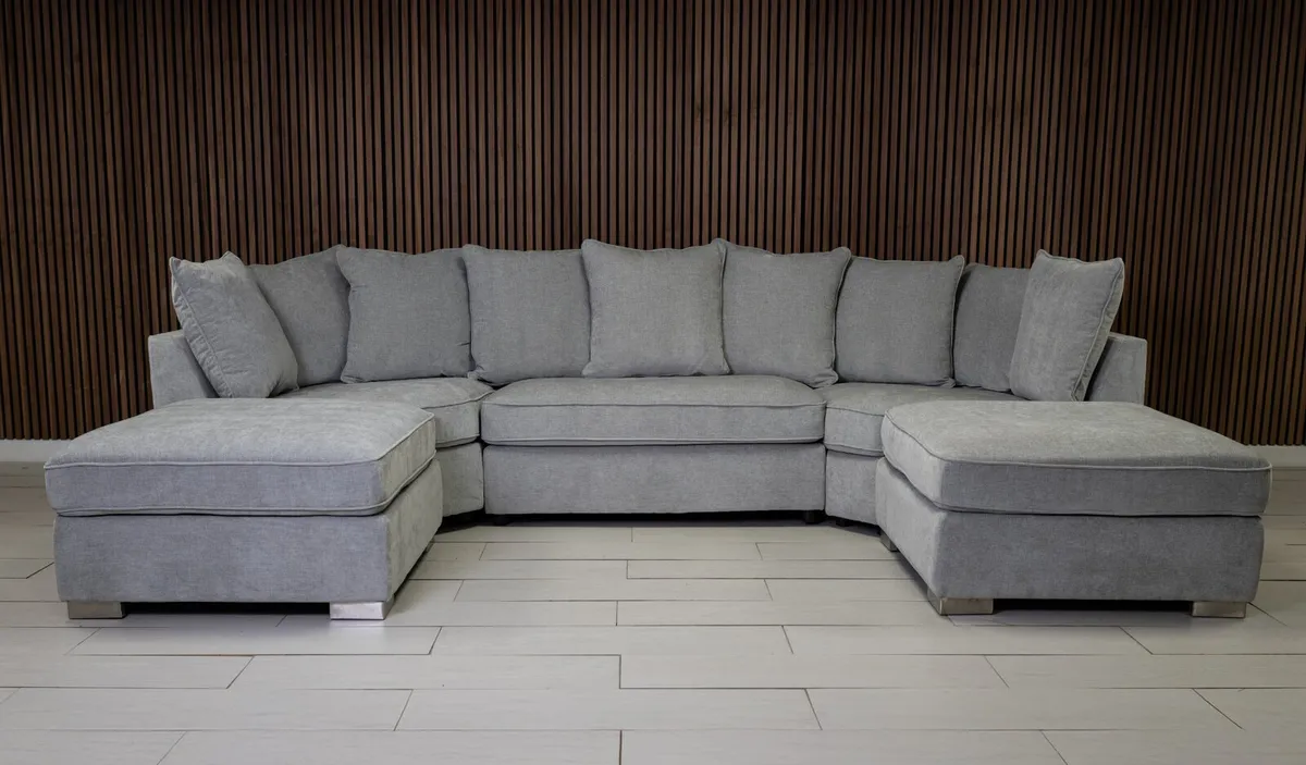 Easton Ushape Scatter or Fullback Cushions Sofa - Image 1