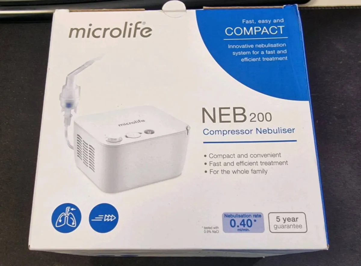 Microlife NEB 200 Compressor Nebuliser (Brand New) - Image 1