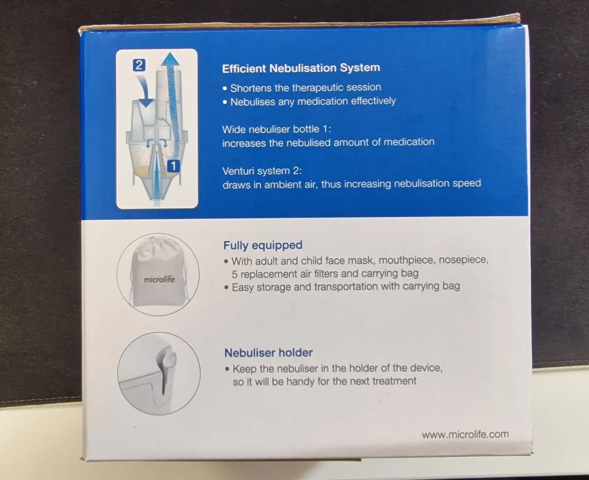 Microlife NEB 200 Compressor Nebuliser (Brand New) - Image 2