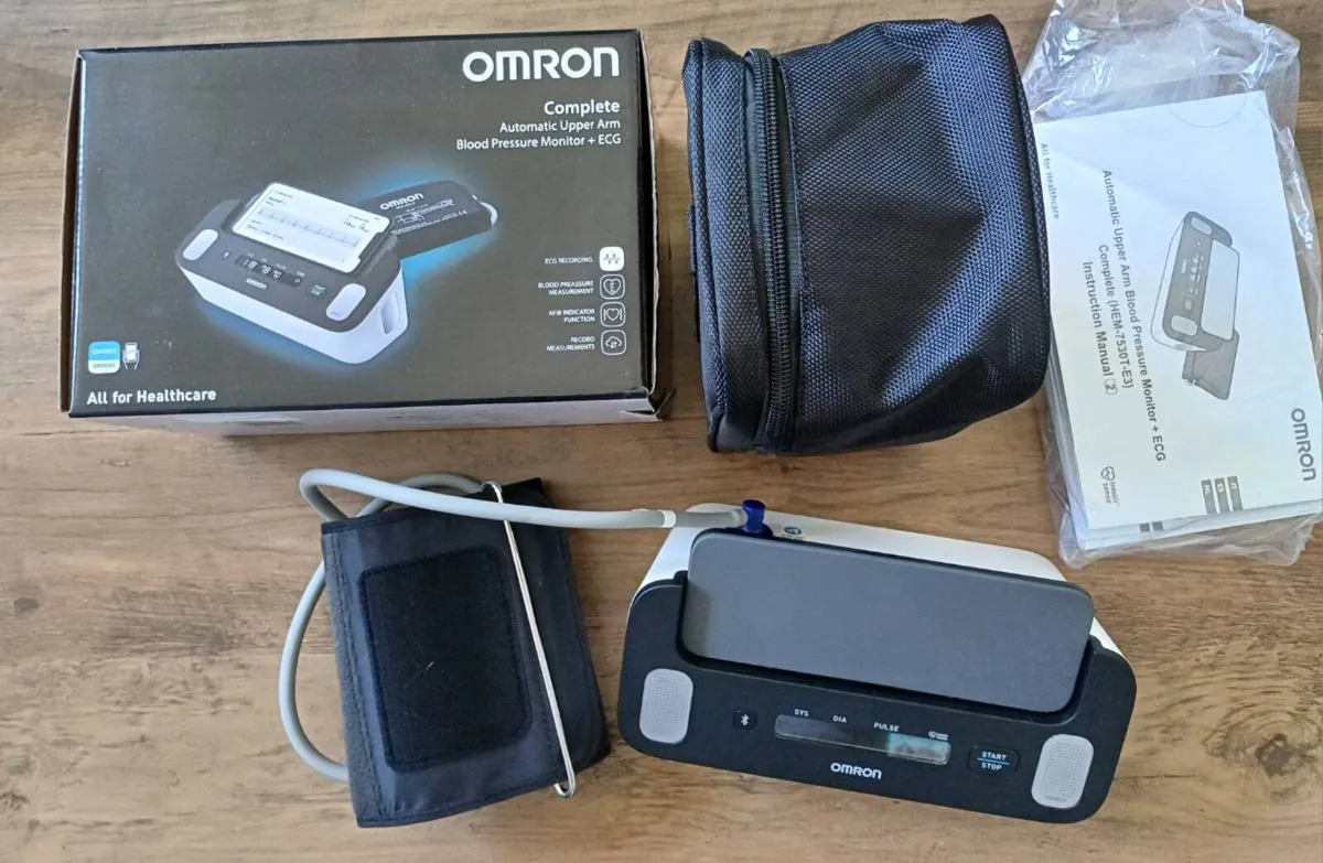 Omron complete Upper Arm Blood Pressure Monitor an - Image 3